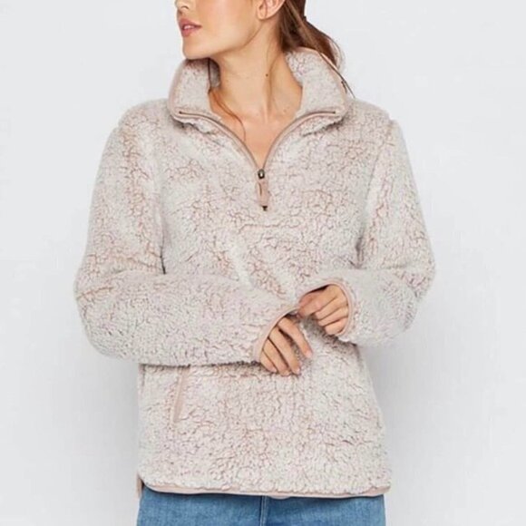💕THREAD & SUPPLY💕 Fleece Quarter Zip Pullover - Picture 1 of 10